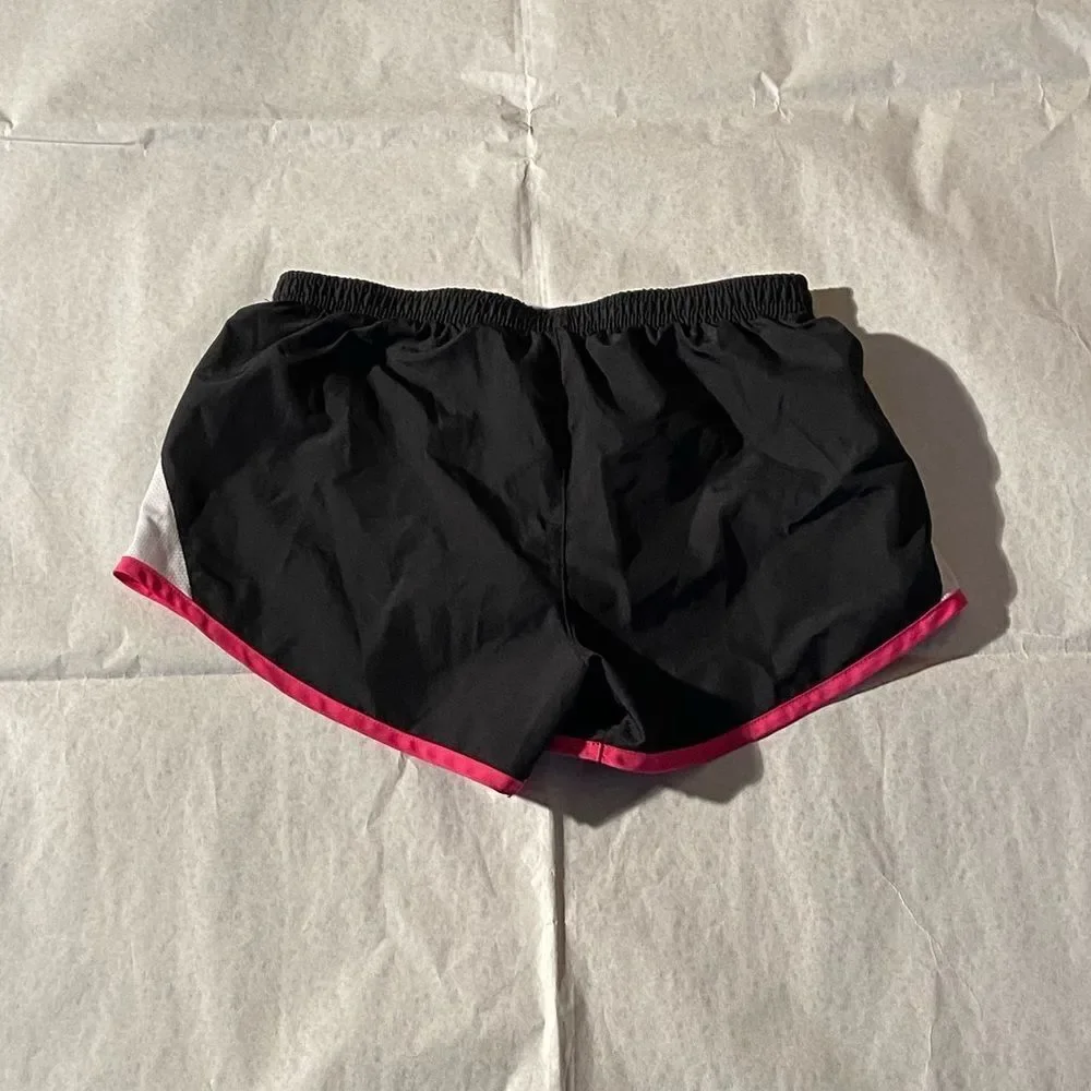 Nike running shorts black with pink and white